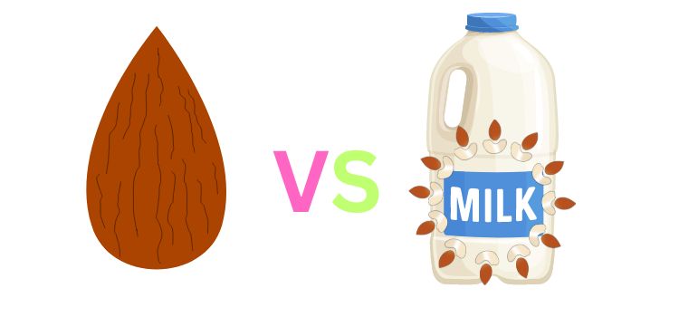 kacha badam vs badam milk