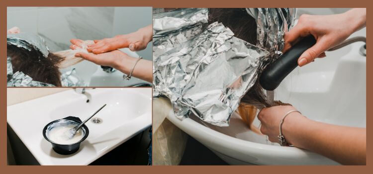 how to remove hair dye from sink